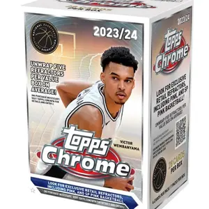 2023-24 Topps NBA Chrome Basketball Trading Cards Blaster Box