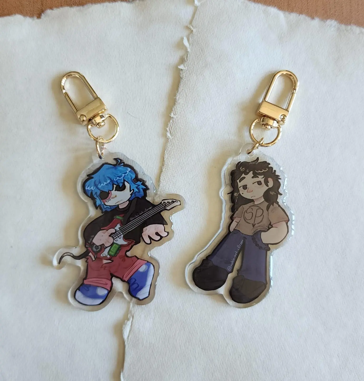 Sally Face Keychains – Cute Acrylic Keychain Charms, Perfect Gift for Fans & Collectors
