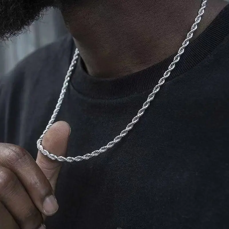 Fade-Resistant Titanium Steel Cuban Link Chains for Men - Modern Versatile Accessories Ideal for Street Style Layering, Sweater Outfits, Statement Necklaces, Foldable Christmas Tree with Lights, Canvas Tote Bag, Star Stripe Wreath Bows