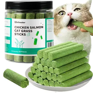 Cat grass Stick Hairball removal Freeze-dried Cat Snack Teeth Stick Instant Catgrass Granule Hair Cream Cat Grass Tablets For Cats cat grass treat hairball control snack stick hair ball oral health