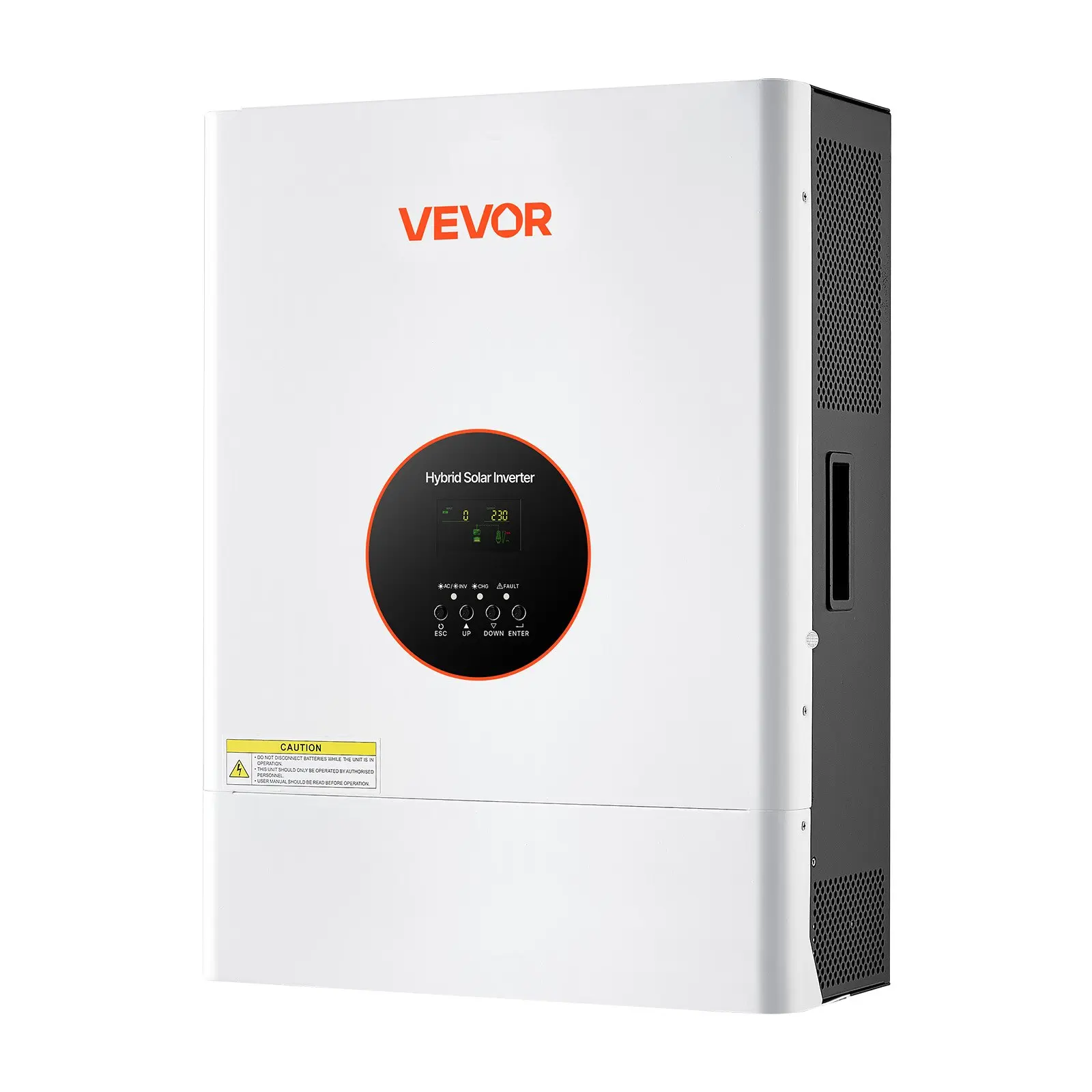 VEVOR 6000W Home Solar Inverter, 48V Hybrid, 120V/220-240V Split Phase, Built-in 120A MPPT Controller, Low Frequency Pure Sine Wave Charger, 3 Charging Modes & 4 Output Modes, for Lead Acid Lithium Battery Off-Grid Systems