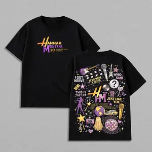 Hannah Montana 20Years Anniversary T-Shirt, Hannah Montana Fan Tee, Family Matching Shirt, Musical Tee, Heavy Cotton Unisex Oversize