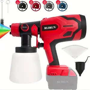 2024 Cordless Paint Sprayer for Milwaukee M18 18V Battery, Airless Electric Spray Paint Gun Tools for House Painting/ Home Interior and Exterior/ Wood/ Walls/ Furniture/ Fence/ Door (No Battery)