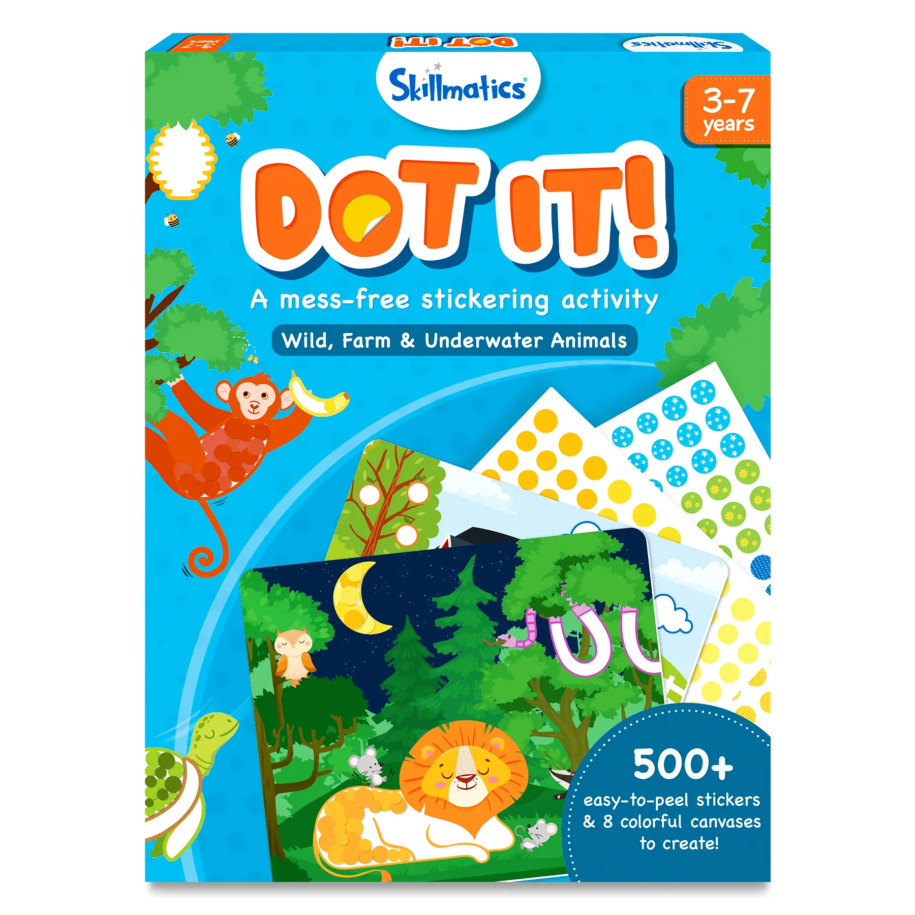 Skillmatics Dot it - Art & Craft Activity, Mess Free Art, DIY Creative Kit for Kids Ages 3 to 7