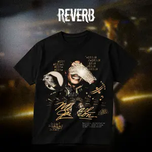 [REVERB] MOONWALKER KING Graphic Tee, Retro Pop Music Streetwear T-Shirt, Vintage Inspired Cotton Shirt, Iconic Dance Era Graphic Top, DTG Print Casual Fashion Tee