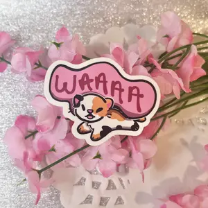 "W A A A A" Kitten ~ Sticker
