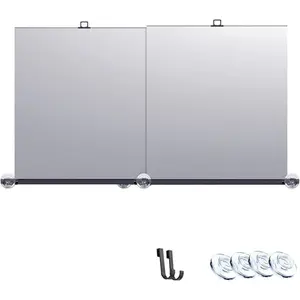 Automatic Retractable Car Sunshade, Retractable Sun Shade for Car, 47 * 27-53 Inch Retractables Windshield Sun Shade, Windshield Sun Shade for UV and Heat Protection (1 Set)