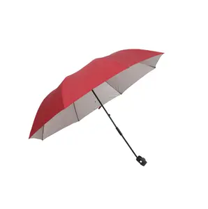 Regular Chair Umbrella with Universal Clamp, Red (Chair Is Not Included), Adult