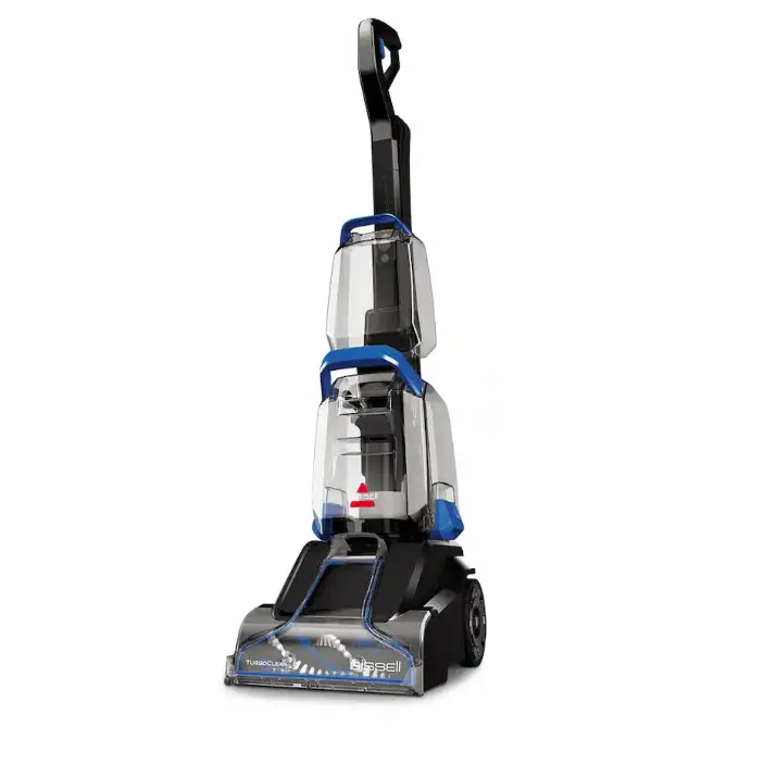 BISSELL TurboClean Upright Vacuum, Bagless Carpet Cleaner with Powerful Suction, 4-Row DeepReach PowerBrush, 7.5" Cleaning Path, 1.3 Gallon Capacity, 20-Ft Cord, Brush Roll Shut-Off, Cobalt Blue