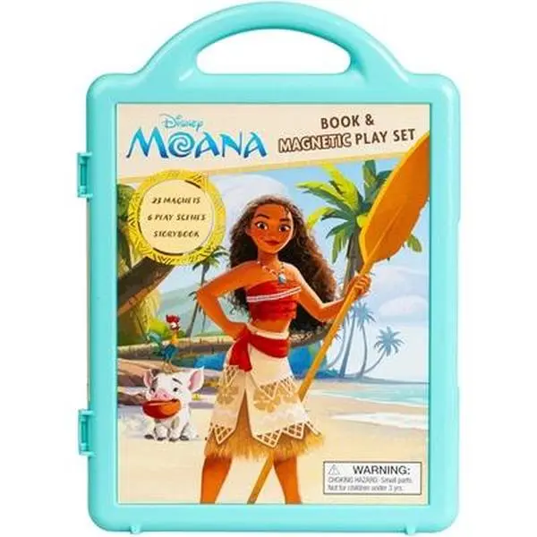 Disney Moana Full-Color Storybook by Grace Baranowski - Mixed Media Product, Perfect Gift for Children Ages 3 to 5, 20+ Magnetic Characters, 1.5 lbs, 11.1" h x 8" l x 0.8" w
