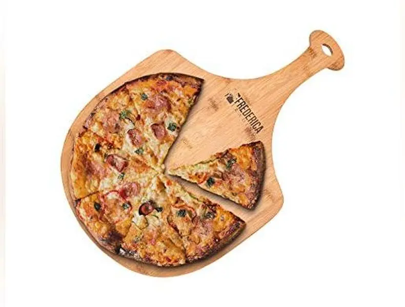 Premium Natural Bamboo Pizza Peel Paddle and Cutting Board (For Pizza, Fruit, Vegetables, Cheese)