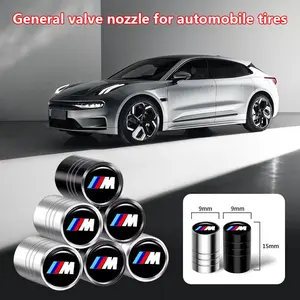 4-Piece Car Metal Tire Valve Stem Caps, Automotive Universal Fit, Wear-Resistant Rustproof, Replacement Valve Stems for Bmw E39 E46 E30 E36 G20 E87 E60 E90