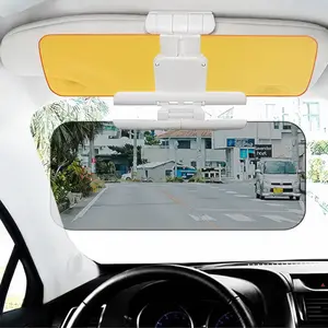 2 in 1 Polarized Car Sun Visor Extender, UV400 Anti-Glare Clip-On Sun Blocker, Adjustable HD Visor for Day and Night Driving, Universal for Driver & Passenger Side