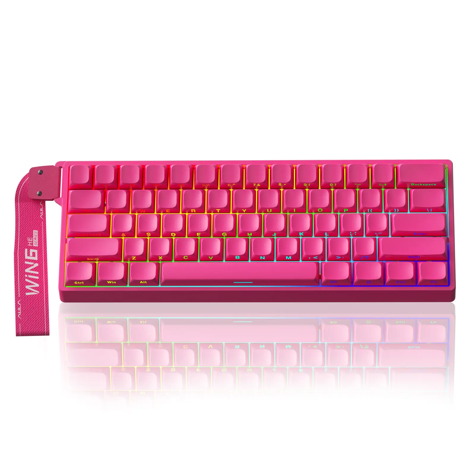 WIN60 HE Pro-Side Engraved Rose Red