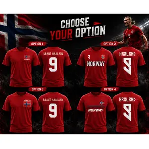 Erling Haaland #9 V3 Shirt, Norwegian soccer player, Erling Haaland Shirt, Norway Flag Game Day Shirt