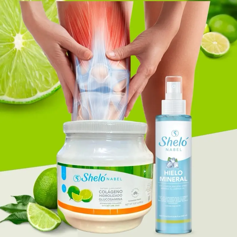 Colageno de Limon Hidrolizado + Hielo Mineral Kit Supplement Dietary Collagen Beauty Lemon Healthcare Fitness