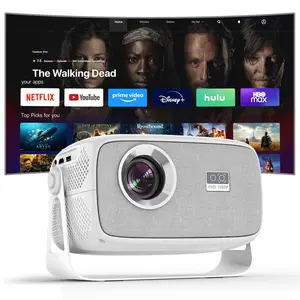 【Mother's Day Gifts】2026 X4 Portable LCD Projector, 800 ANSI Lumens, Android 11.0, Dual Wi-Fi 6, 4K Decoding, Autofocus, Built-in Speaker, Free Screen Mirroring, 2000:1 Ratio, HD, HDMI Input, Smart Home Theater Gadget, TikTok Shop Creator Picks, Home Use