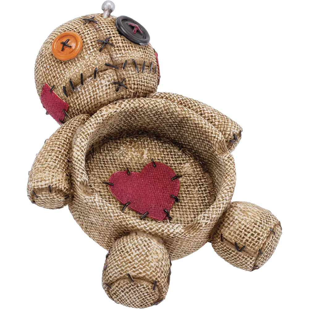 7" Voodoo Doll Ceramic Ashtray – Gothic Novelty Tray