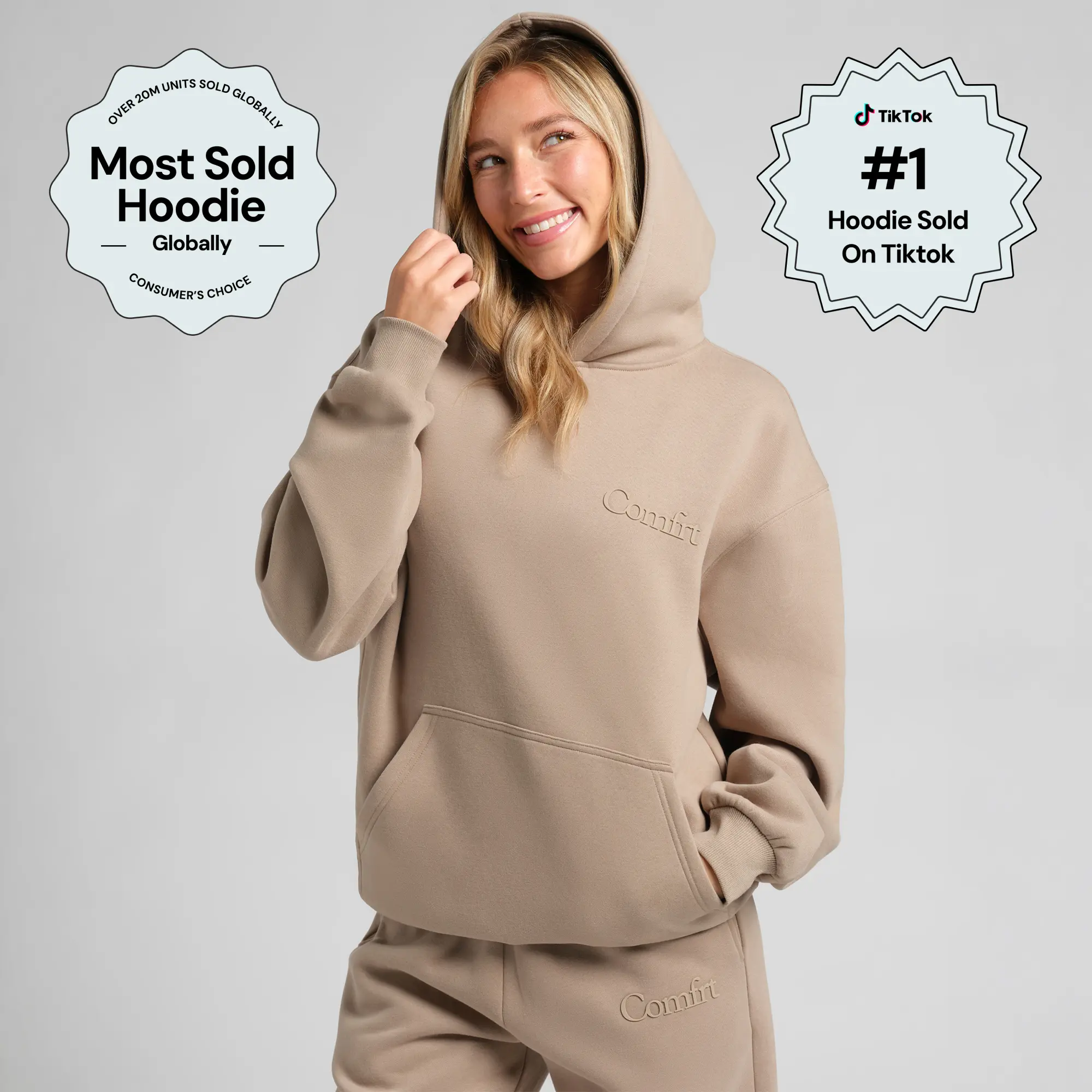 Comfrt | Minimalist Hoodie | Super Soft Slightly Weighted Mega Hoodie Comfrt | Minimalist Hoodie | Super Soft Slightly Weighted Mega Hoodie