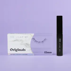 Lilac St. DIY Lash Extensions, Beginner Duo, 10 Individual Lash Clusters, Lilac Lash Glue Bond, for At-Home Longwear Lash Extensions