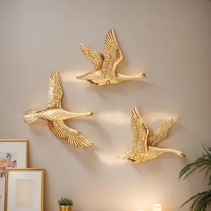 Vintage Resin Swallow Wall Hanging Decor, Wall Mounted Decor, Home Decoration for Living Room Dining Room Party Wedding, 1 Piece