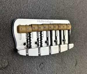 Fender Jazz or Precision Bass replacement AlBridge Parts CQM518 5-String Quick Release Bridge For Jazz Bass Or Precision Electric Bass Guitars, Music Man Style Polished (CQM518-P)
