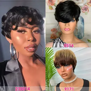 [Wholesale]Wholesale Pixie Cut Wigs Full Machine Made – Short Trendy Style, Low Maintenance, Comfortable Fit for Black Women