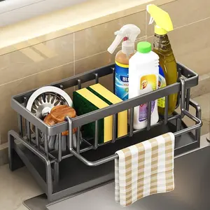 Accessories Kitchen Sink Drying Rack , Sponge Drain Holder,Multifunctional Storage Rack for Home, Storage Organizer, Household Essentials, Fall Decor, Kitchen Gadgets
