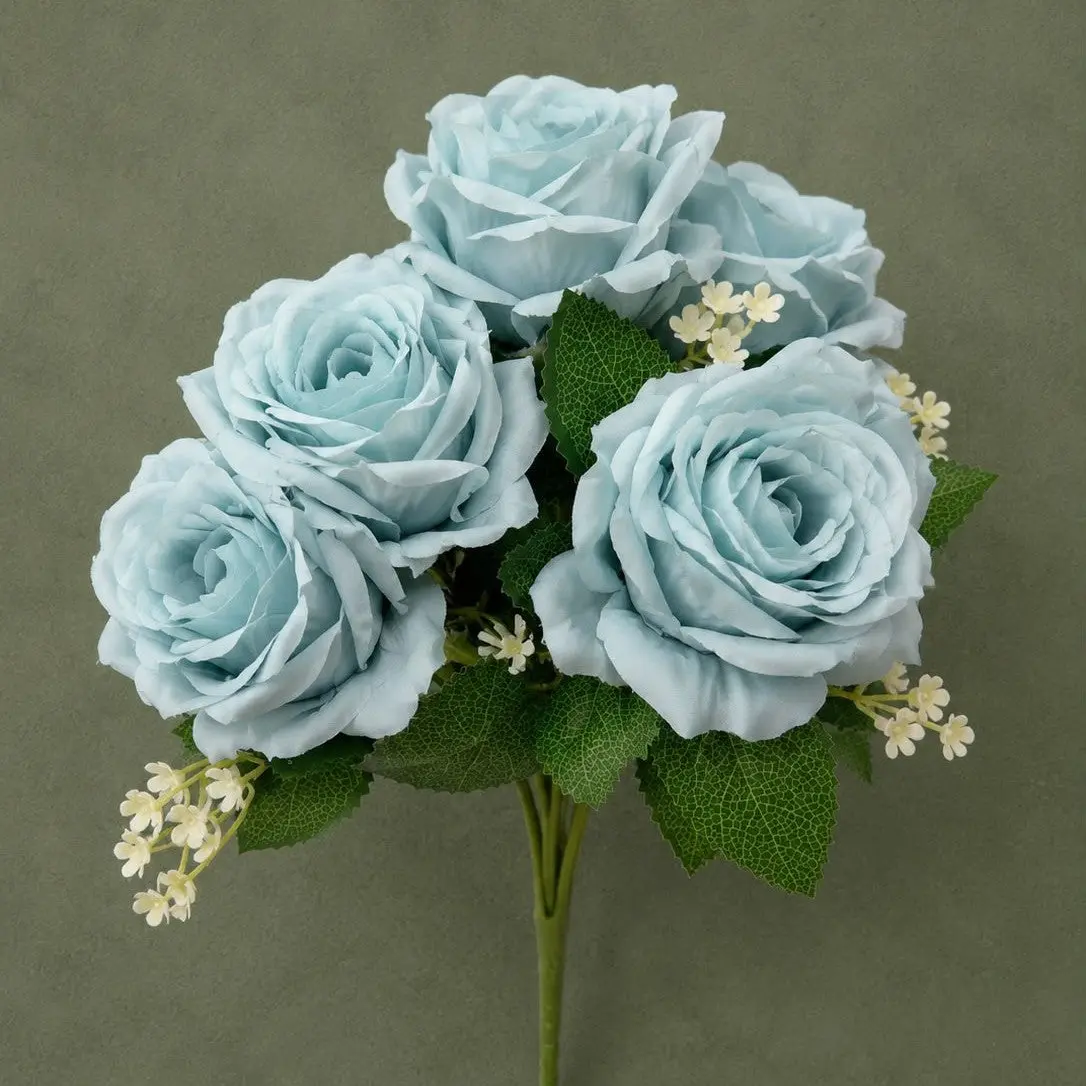 Premium Hand-Tied Floral Bouquet (LGC-TA-RA) – Luxury Pre-Arranged Artificial Centerpiece