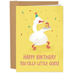 Hilarious Animal Lover Birthday Card - Birthday Card for Animal & Pet Lovers - 5x7 Inch Individual Greeting Card with Kraft Envelope - Made in Colorado USA