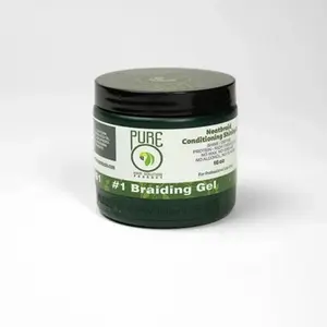 16oz Pure O Neat Braid Gel, Strong Hold Styling Gel for Braiding, Tames Frizz and Adds Shine Haircare