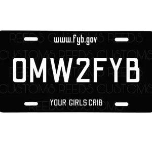 Omw2fyb License Plate, Accessories, Truck tag, Decoration, Gift For Him