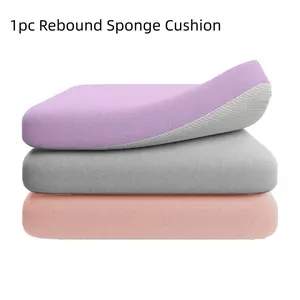 Classic Solid Color Dining Chair Cushion, Polyester Thickened Seat Pad for Office Chairs, Soft Slow Rebound Sponge, Anti-Slip Straps, Dining Chair Slipcovers