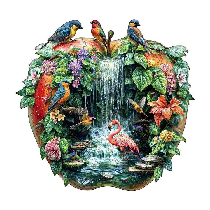 Paradise Garden Wooden Jigsaw Puzzle, Wooden Puzzles, Jigsaw Wooden Jigsaws