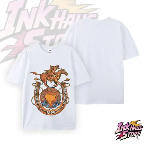 SBR jojo JJBA  Steel Ball Run  JoJo's Bizarre Adventure Short-sleeved cotton unisex casual T-shirt