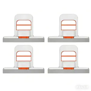 4pcs Mini Foldable Desktop Mop – Portable Self-Squeezing Handheld Sponge Mop for Wet & Dry Use on Kitchen Countertops, Glass, Bathroom & Car Interior (Orange)