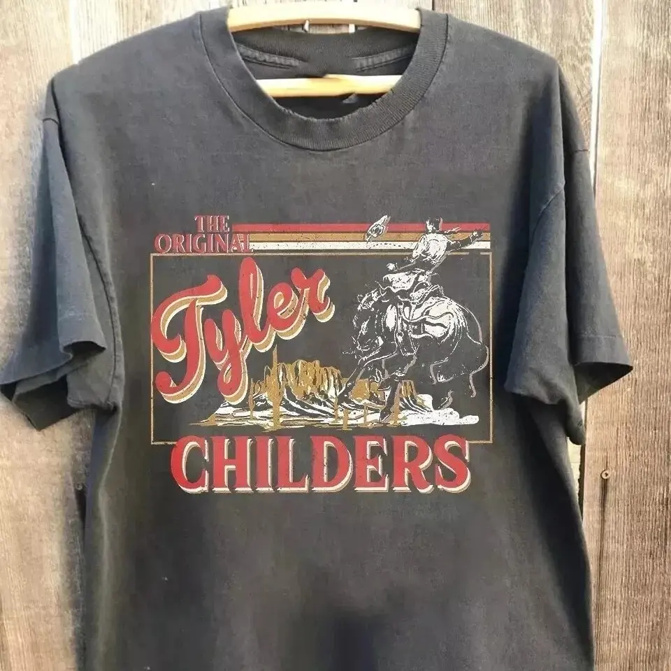 Tyler Childers Retro 90s Shirt, Vintage Style Bullhead Graphic T-Shirt Unisex, Gift for Fans