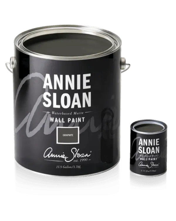 Graphite Annie Sloan Wall Paint Sample Pot