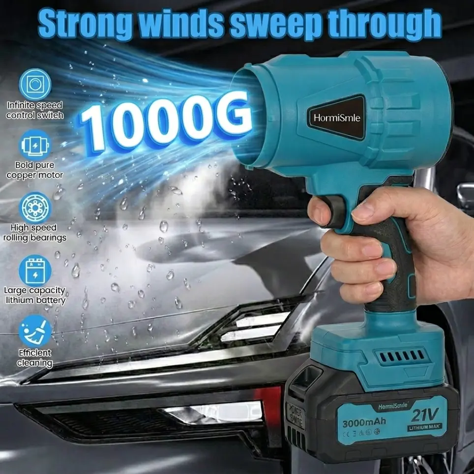 Cordless Leaf Blower-Turbo Jet Blower,Leaf Blower, Violent Turbo Fan, Pure Copper Motor,Car Drying After Wash, Handheld Snow Blower,Cordless Turbo Power Air Duster,Home Improve,Garden Mainte Holiday gifts