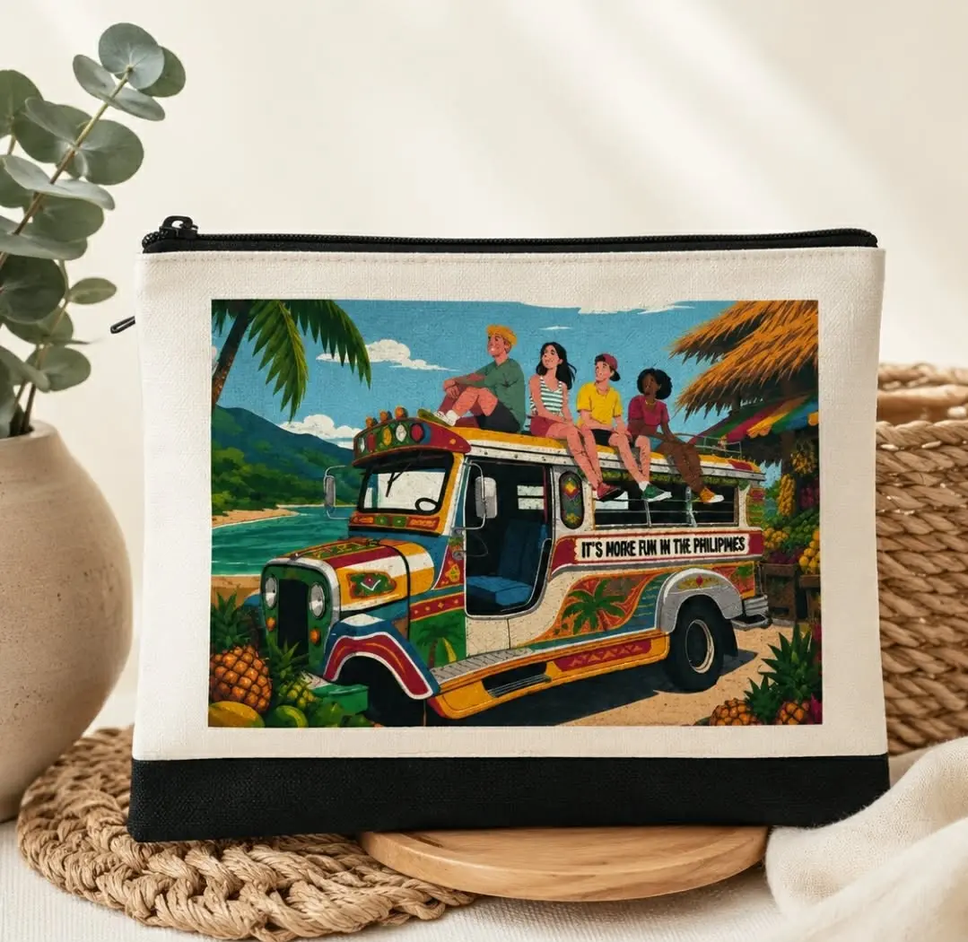 Personalized Makeup Pouch with Custom Photo, Name, or Design.