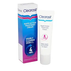 Clearasil Ultra Rapid Action Treatment Rapid Action Spot Cream for Acne and Pimples - Smoothing Skin Care Facial Cream