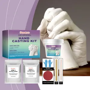 3D Model Powder Handprint DIY Souvenir Set, Customizable Craft Kit, Perfect Gift Idea, Unique Hand Membrane Powder, Single Unit