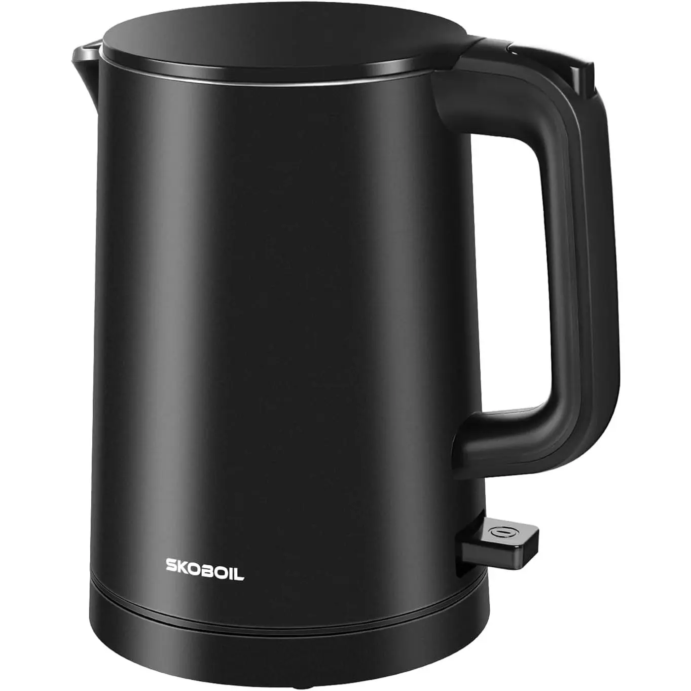 0.8L Cordless Electric Kettle - Double Wall Stainless Steel Quick Boil Water Heater for Coffee, Tea, Dorm Rooms, Instant Meals - Auto Shut-Off, Boil Dry Protection, PVC-Free, Sleek Modern Design, Easy to Use (7.91*5.31in)