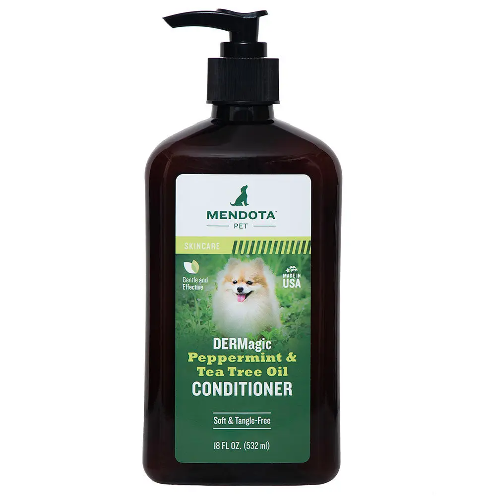 DERMagic Peppermint & Tea Tree Oil Conditioner - BONUS SIZE 18 oz, Pet Grooming Products for Dogs & Cats