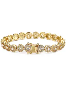 Fashion Artificial Zircon Decorated Bracelet, Fashion Jewelry for Party, Daily Clothing Decor, Trendy All-match & Exquisite Jewelry for Birthday Gift, Fashionable Bracelet, Elegant Jewelry Bracelet