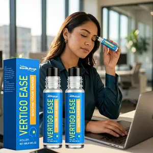 Vertigo Ease Aromatherapy Rollerball - Calming Essential Oil Blend for Dizziness and Nausea Relief, Pocket-Sized for Travel, 10ml (Buy 1 Get 1 Free), Buy 1 Get 1 Free Product