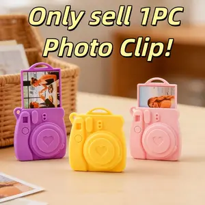 1PC Mini Photo Clip | Imitation Camera Card Holder That Can Hold Photos, Cute Picture Memo Clip for Home/Wedding/Birthday/Date Decor, Creative Confession Gift for Couples & Loved One，Graduation & Back to School Must-Have