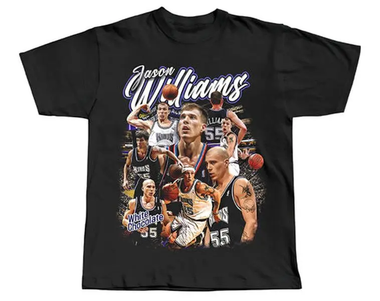 COMFORT Jason Williams ‘White Chocolate’ Black Tee, Original Comfort Color design, Vintage 90s Unisex Tee Various Sizes and Color