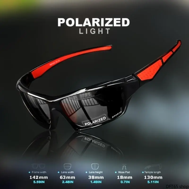 3PCS Men's Anti-Glare Polarized Outdoor Sports Eyewear, Lightweight Mirror Glass Bike Shades with UV Protection for Cycling, Driving, Comfortable Fit