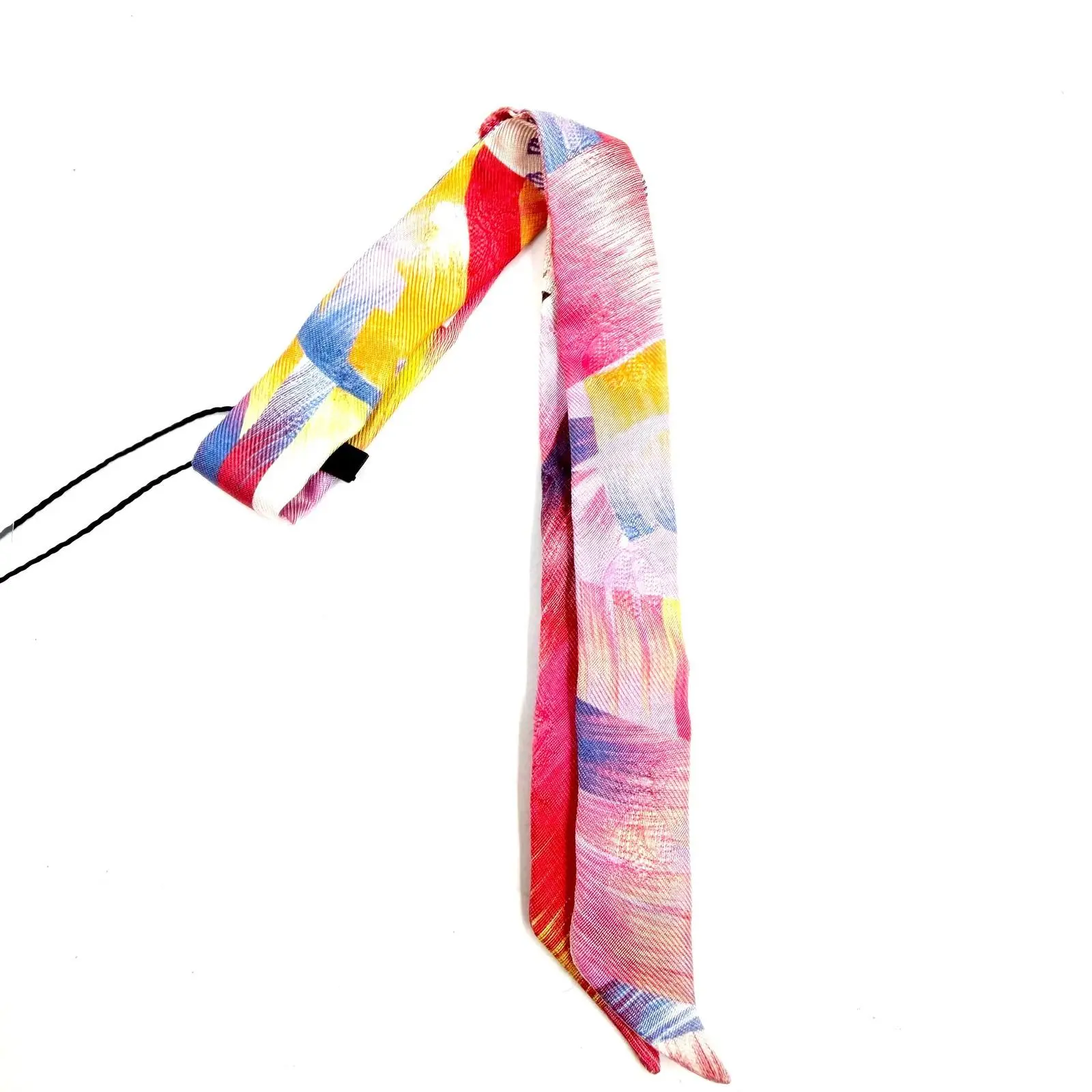 Pre-owned HERMÈS AsShown Bag Accessories 4216 Silk Twilly Scarf 26.05.09